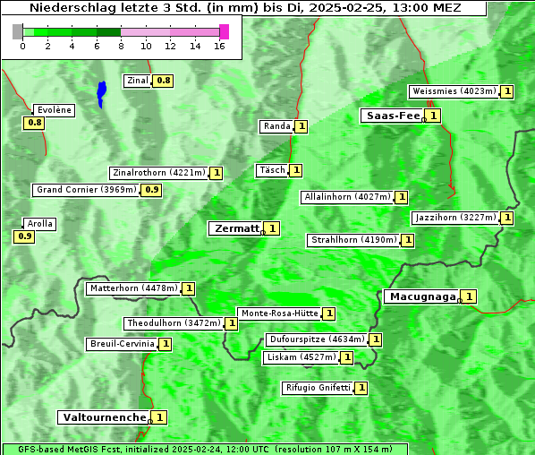 Niederschlag, 25. 2. 2025