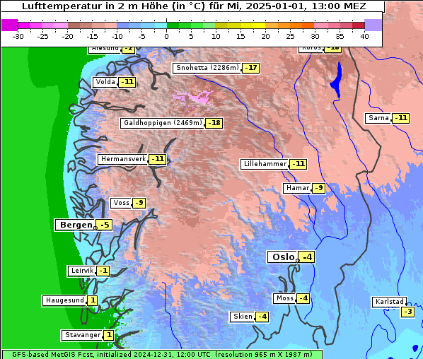 Temperatur, 1. 1. 2025