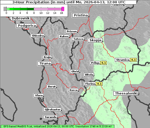 Niederschlag, 13. 4. 2026