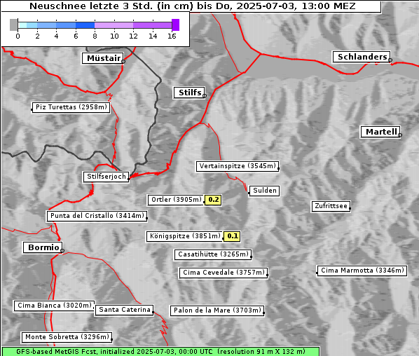 Neuschnee, 3. 7. 2025