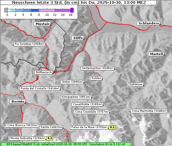 Neuschnee, 30. 10. 2025