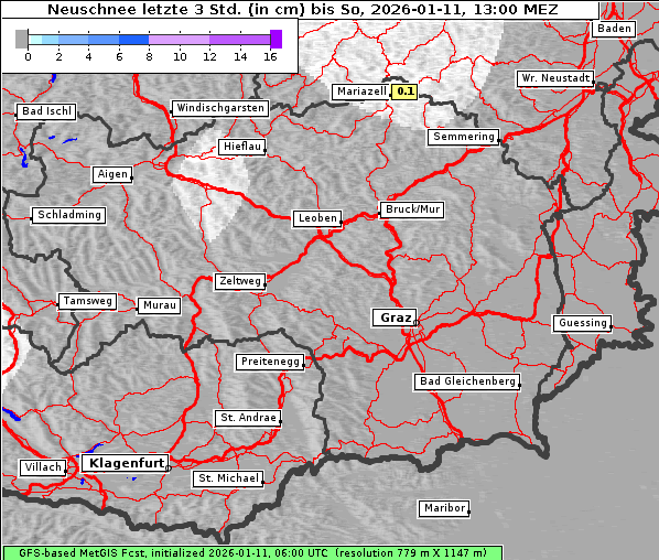 Neuschnee, 11. 1. 2026