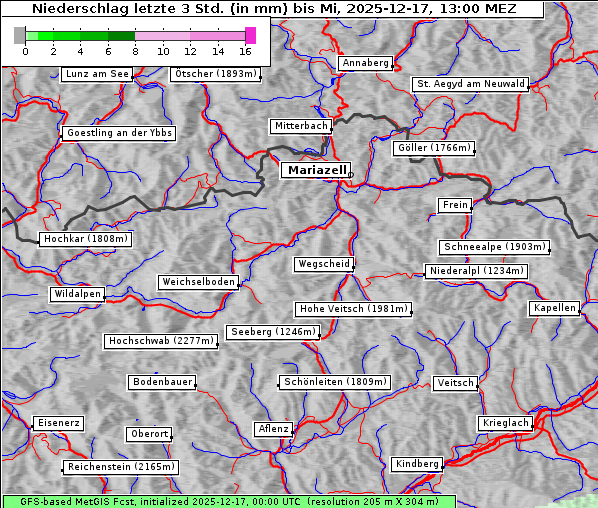 Niederschlag, 17. 12. 2025