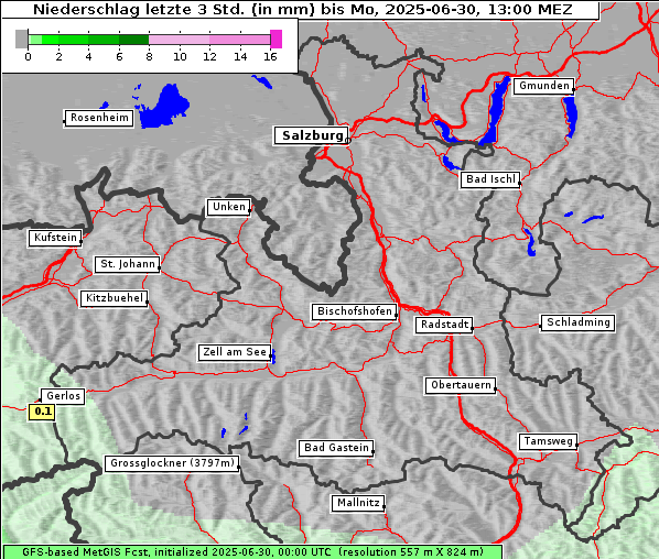 Niederschlag, 30. 6. 2025