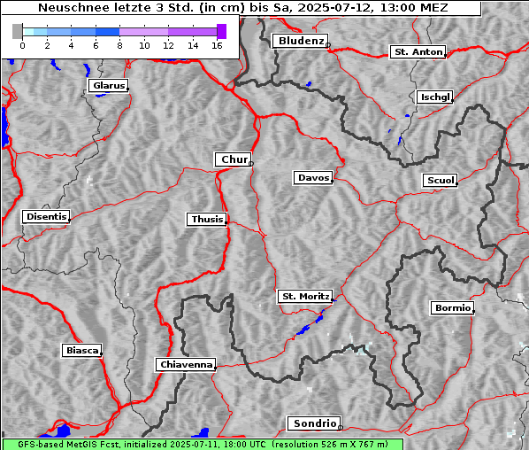 Neuschnee, 12. 7. 2025