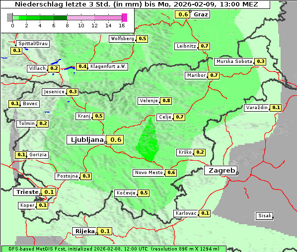 Niederschlag, 9. 2. 2026