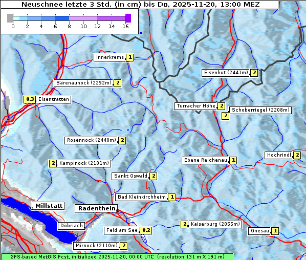 Neuschnee, 20. 11. 2025