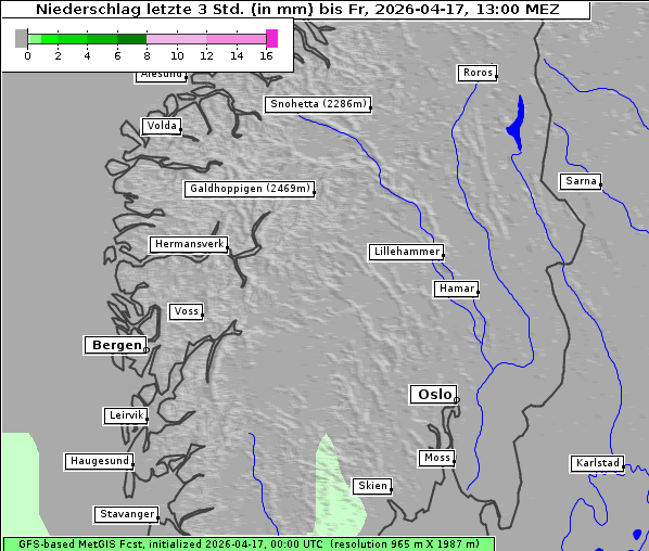 Niederschlag, 17. 4. 2026