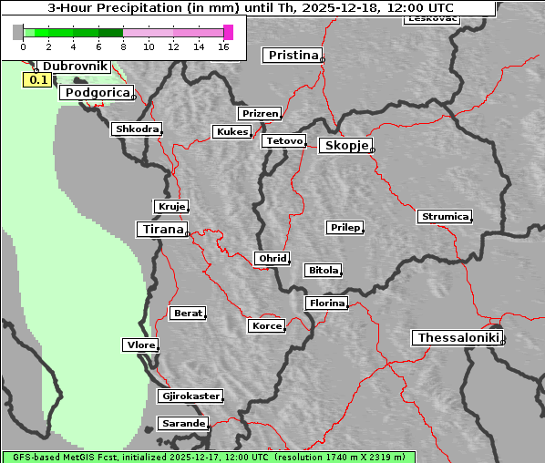 Niederschlag, 18. 12. 2025