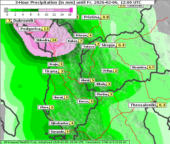 Niederschlag, 6. 2. 2026