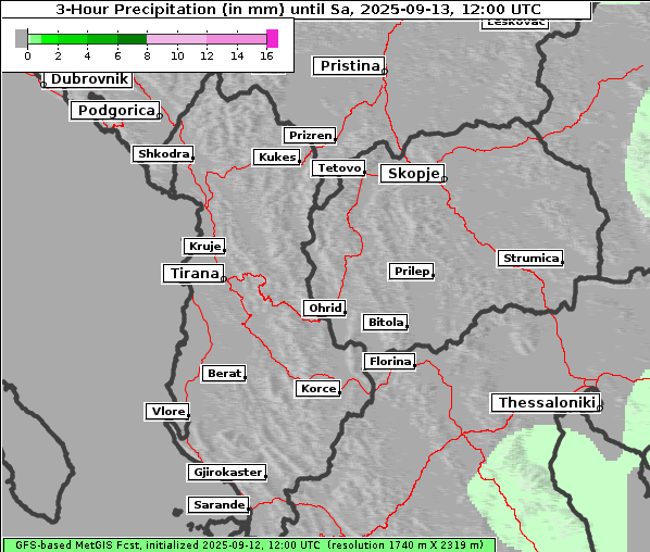 Niederschlag, 13. 9. 2025