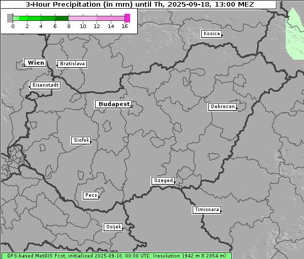 Niederschlag, 18. 9. 2025