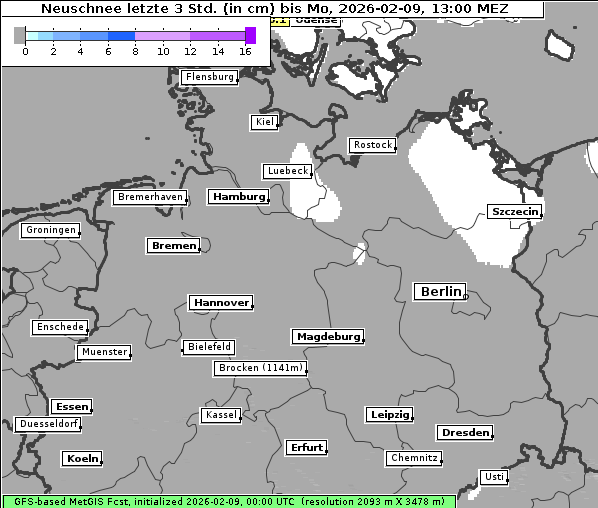 Neuschnee, 9. 2. 2026