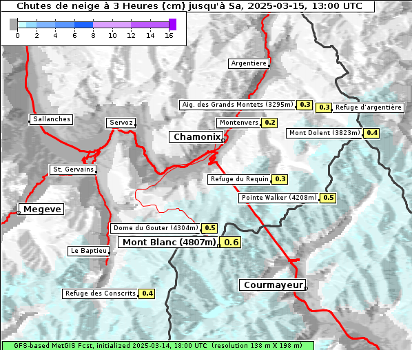 Neuschnee, 15. 3. 2025