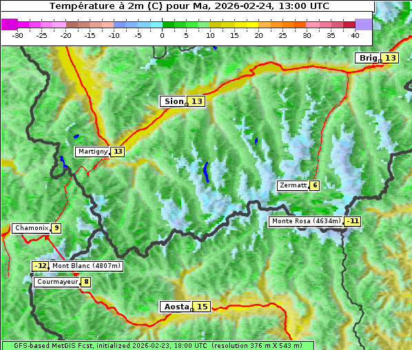 Temperatur, 24. 2. 2026