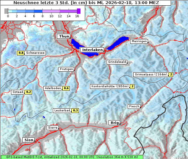 Neuschnee, 18. 2. 2026