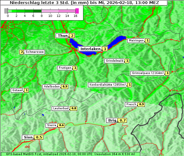 Niederschlag, 18. 2. 2026