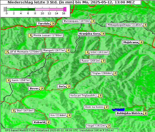 Niederschlag, 12. 5. 2025