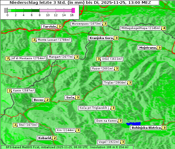 Niederschlag, 25. 11. 2025