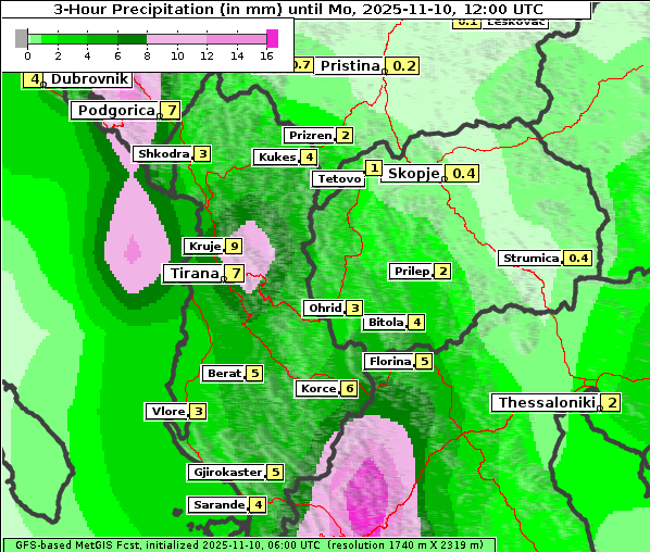 Niederschlag, 10. 11. 2025