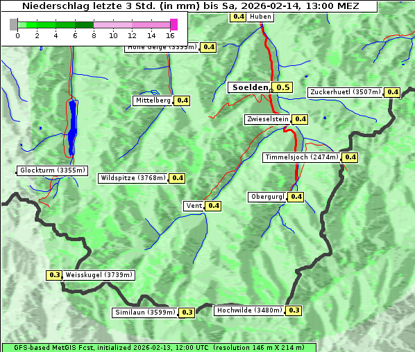 Niederschlag, 14. 2. 2026