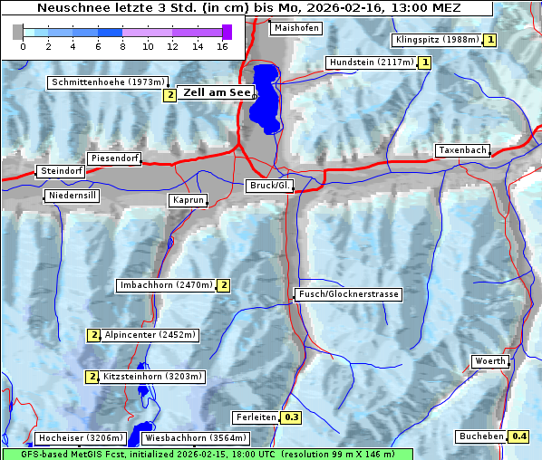 Neuschnee, 16. 2. 2026