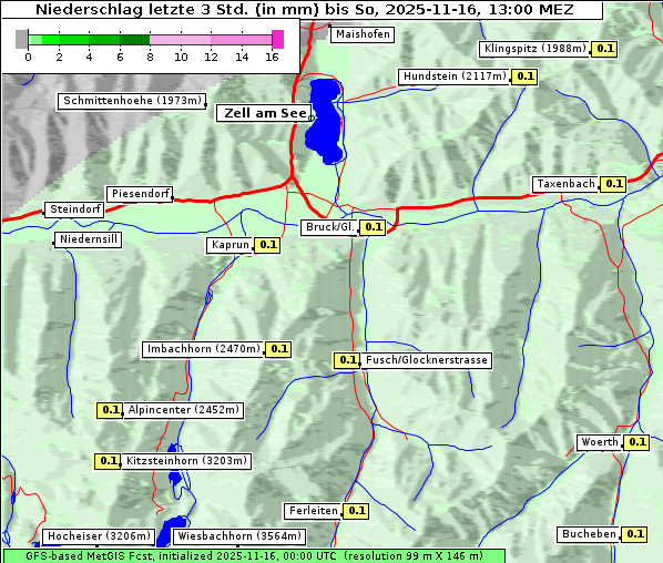 Niederschlag, 16. 11. 2025