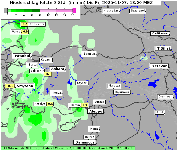Niederschlag, 7. 11. 2025