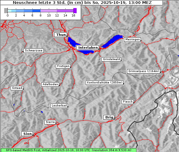 Neuschnee, 19. 10. 2025
