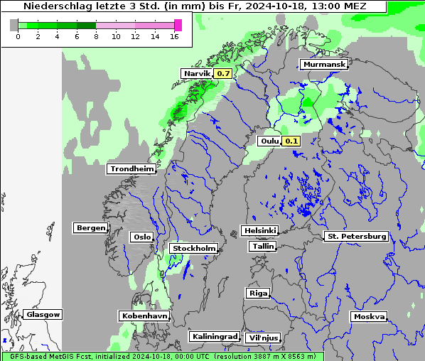 Niederschlag, 18. 10. 2024