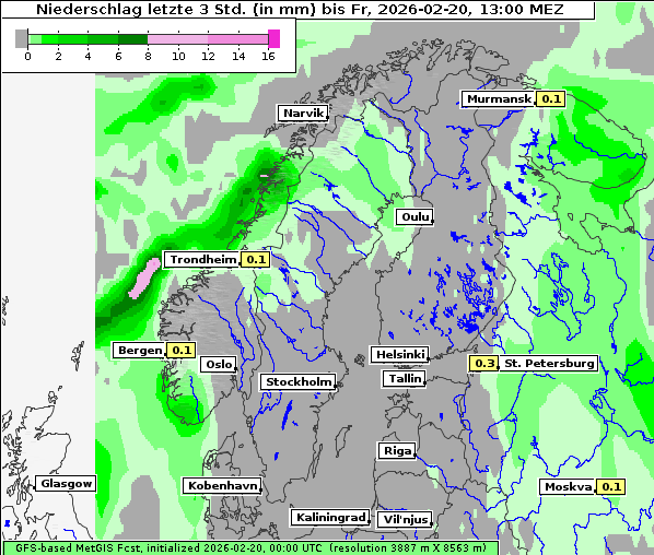 Niederschlag, 20. 2. 2026