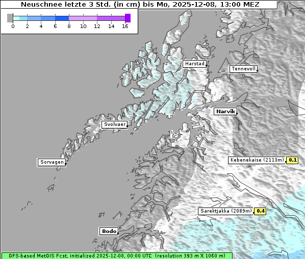 Neuschnee, 8. 12. 2025