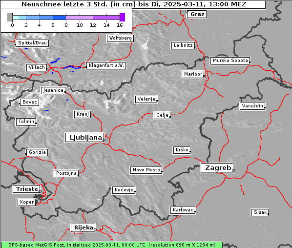 Neuschnee, 11. 3. 2025