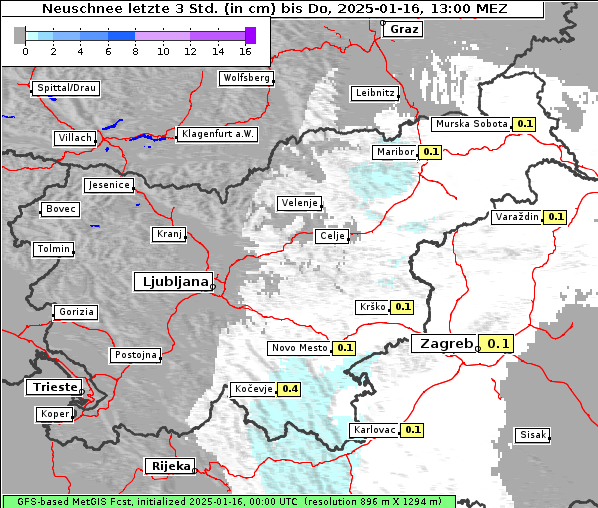 Neuschnee, 16. 1. 2025