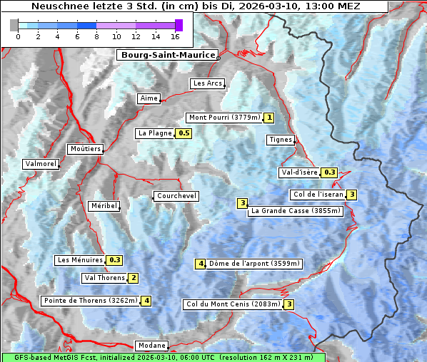 Neuschnee, 10. 3. 2026