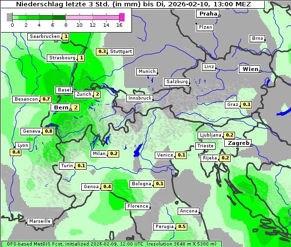 Niederschlag, 10. 2. 2026