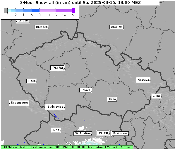 Neuschnee, 16. 3. 2025