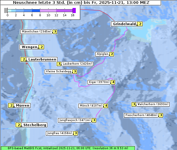 Neuschnee, 21. 11. 2025