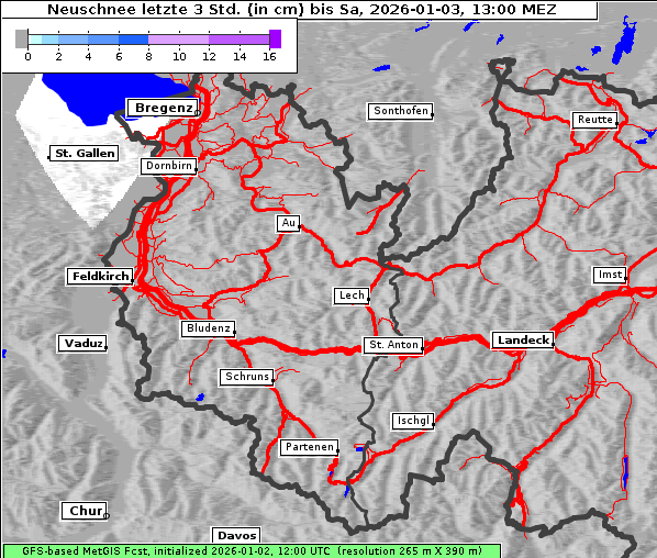 Neuschnee, 3. 1. 2026