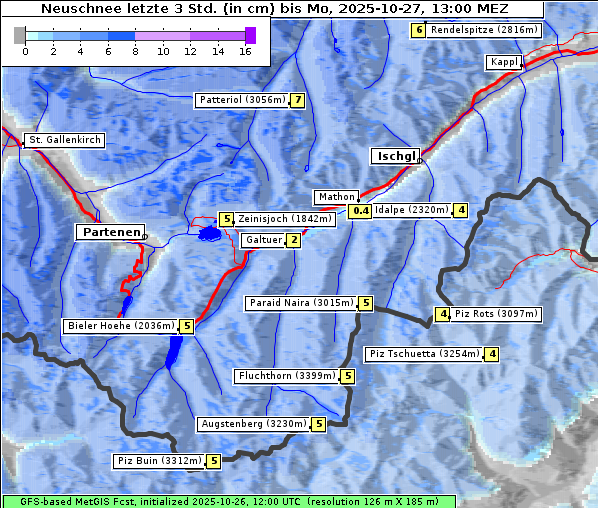 Neuschnee, 27. 10. 2025