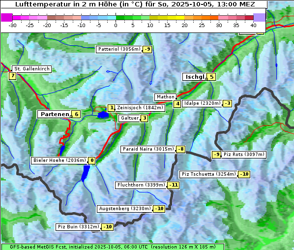 Temperatur, 5. 10. 2025