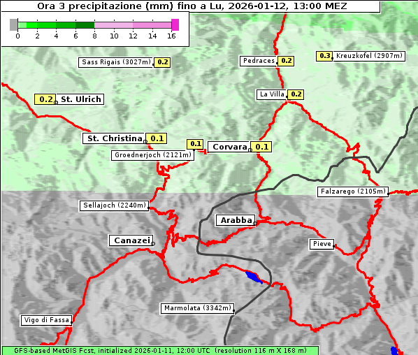 Niederschlag, 12. 1. 2026