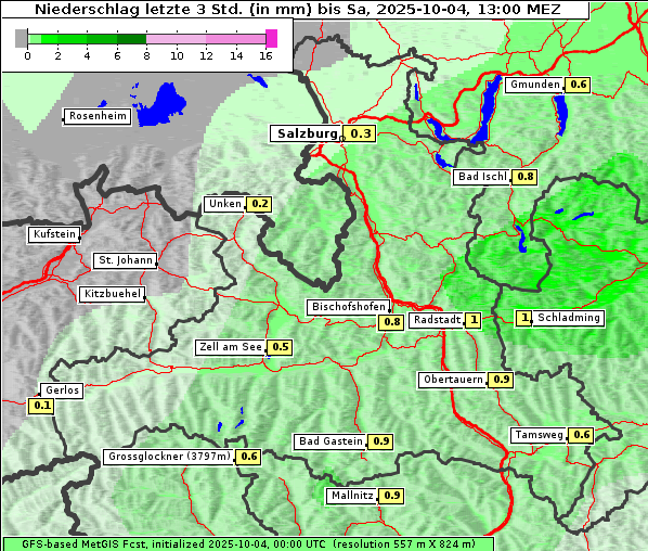 Niederschlag, 4. 10. 2025