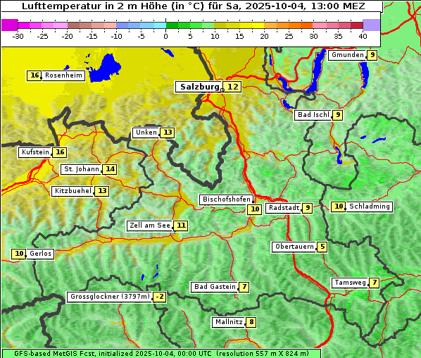 Temperatur, 4. 10. 2025
