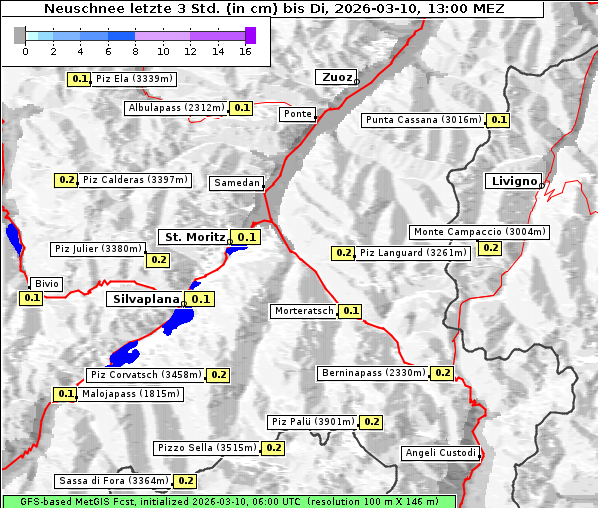 Neuschnee, 10. 3. 2026