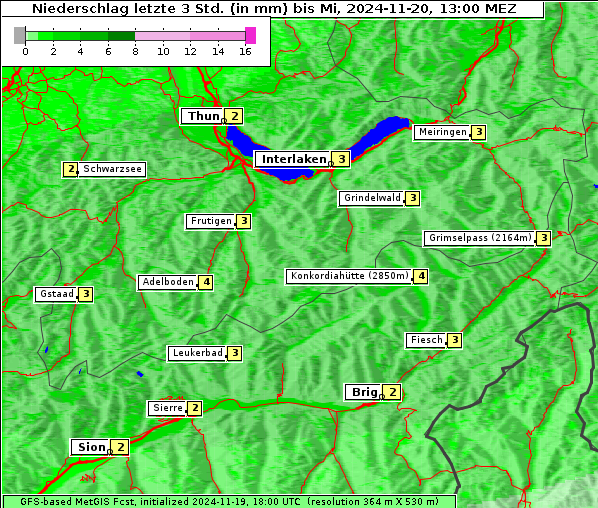 Niederschlag, 20. 11. 2024