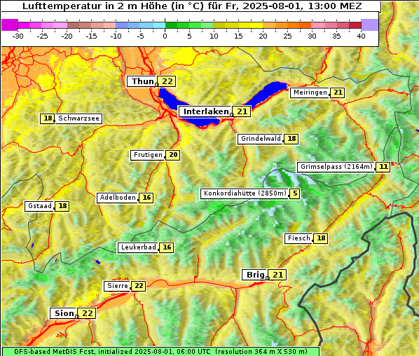 Temperatur, 1. 8. 2025