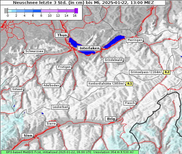 Neuschnee, 22. 1. 2025