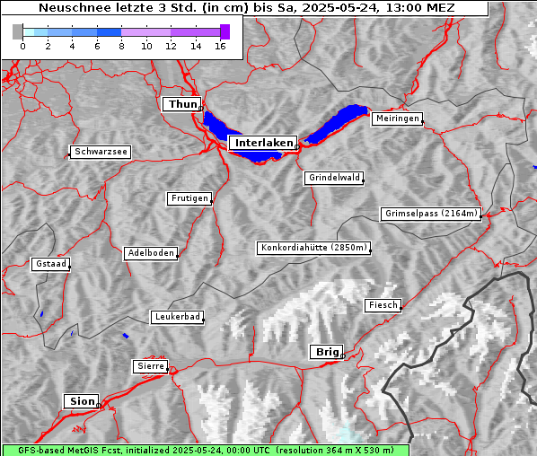 Neuschnee, 24. 5. 2025