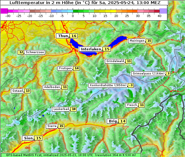 Temperatur, 24. 5. 2025